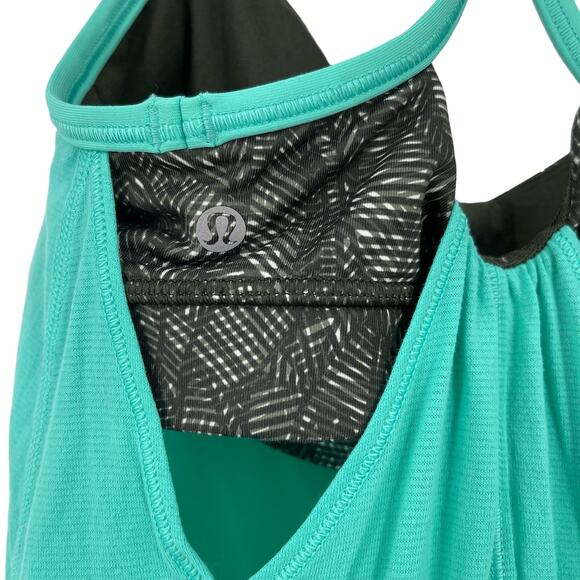 Lululemon Roll Out Bali Breeze Gator Green Jazzy Tank Size 4 - Picture 5 of 8